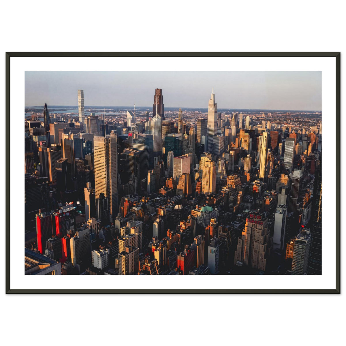 New York From Above 50x70 framed print preview