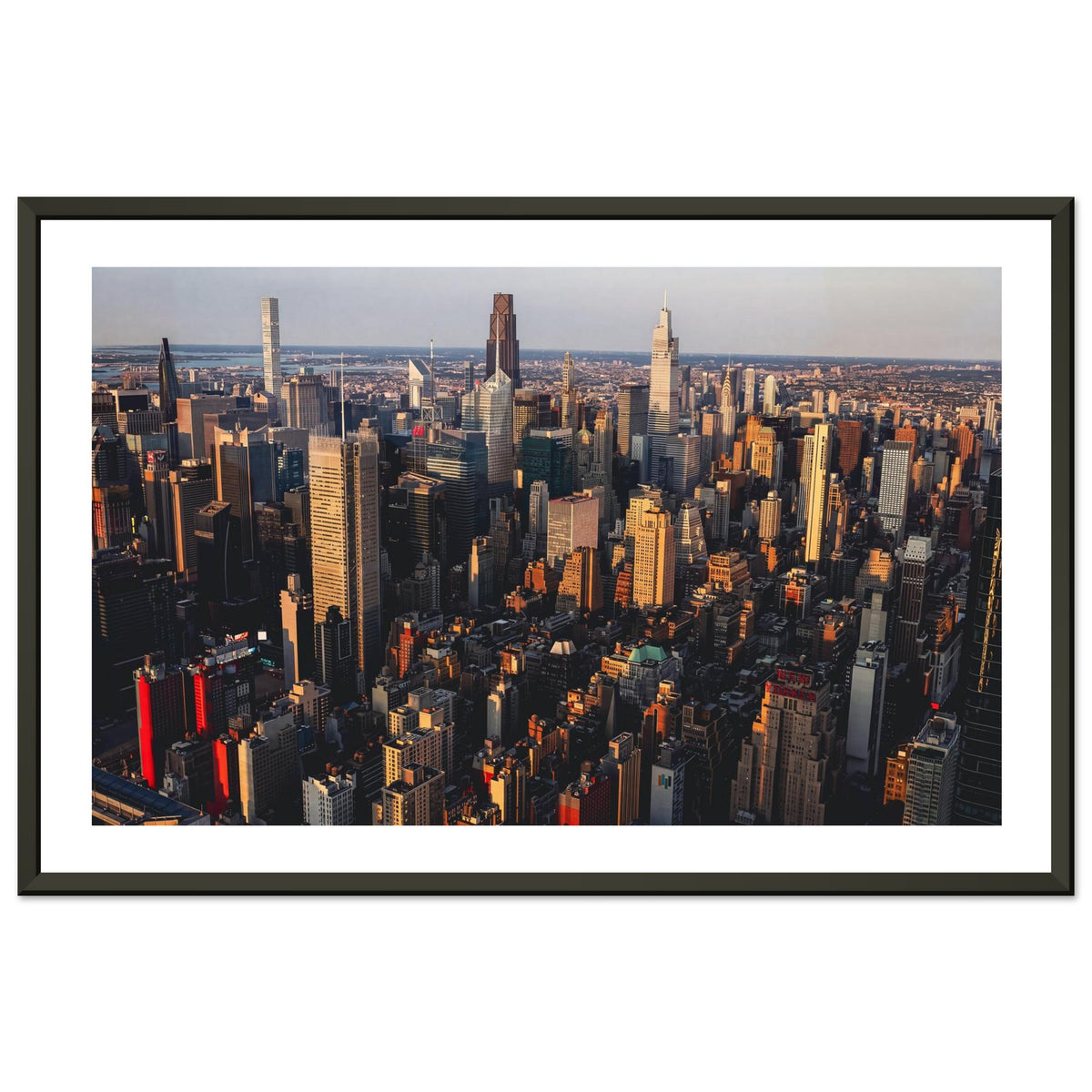 New York From Above 28x43 framed print preview