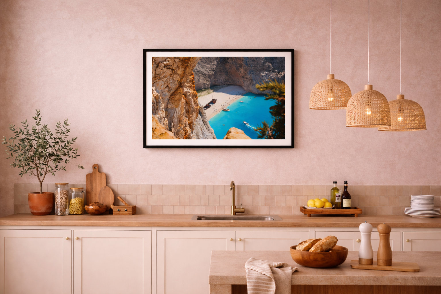 Zakynthos Framed Fine Art Photography Print mockup 3