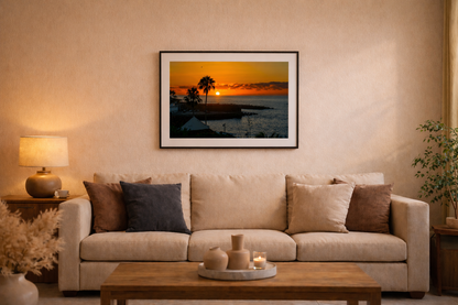 Sunset Tenerife Framed Fine Art Photography Print mockup 2