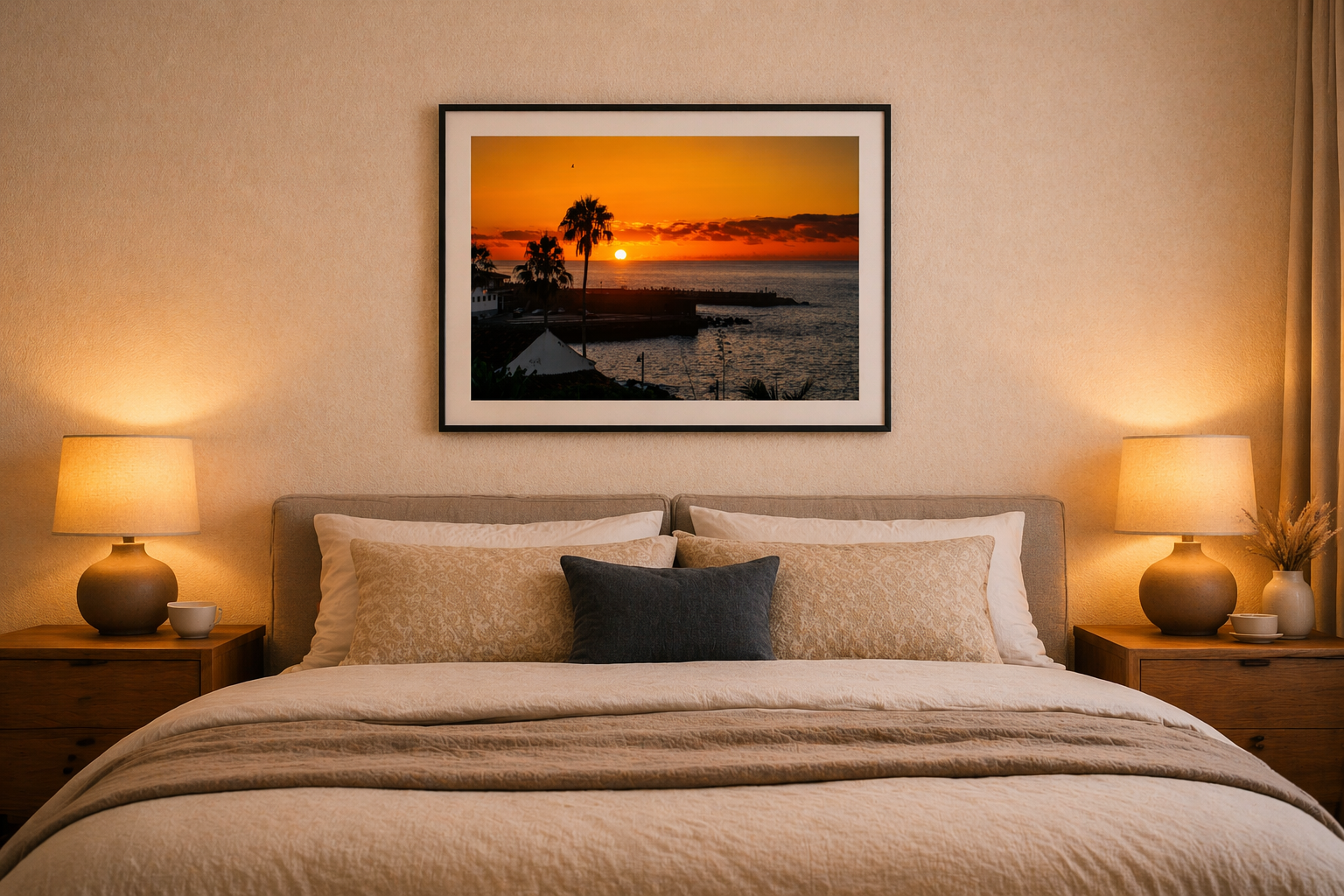 Sunset Tenerife Framed Fine Art Photography Print mockup 3