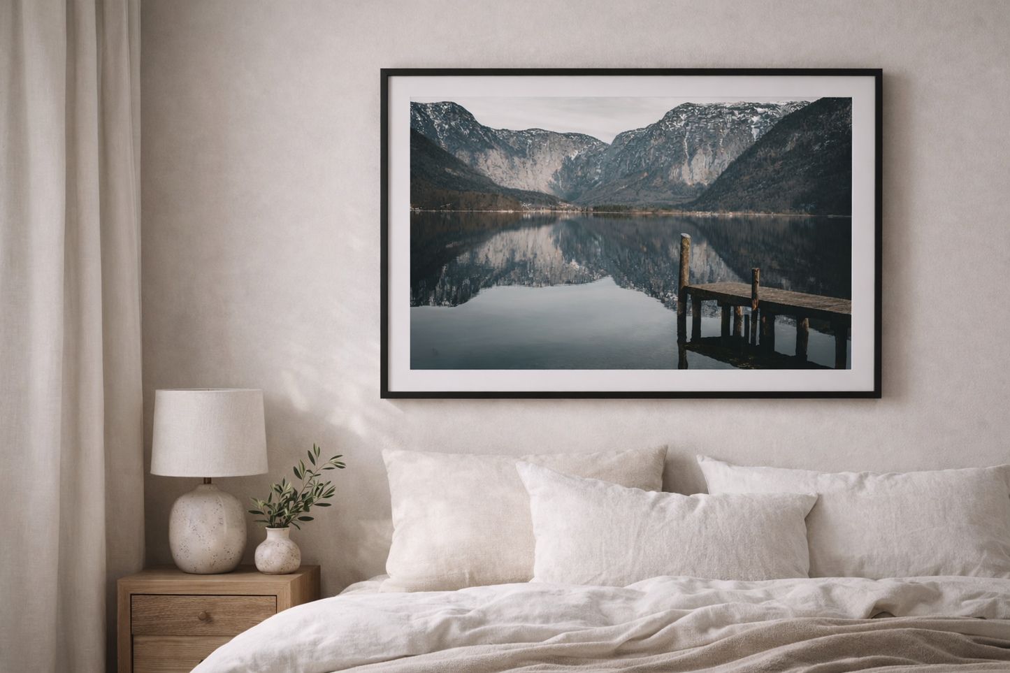 Hallstatt Obertraun Framed Fine Art Photography Print mockup 3