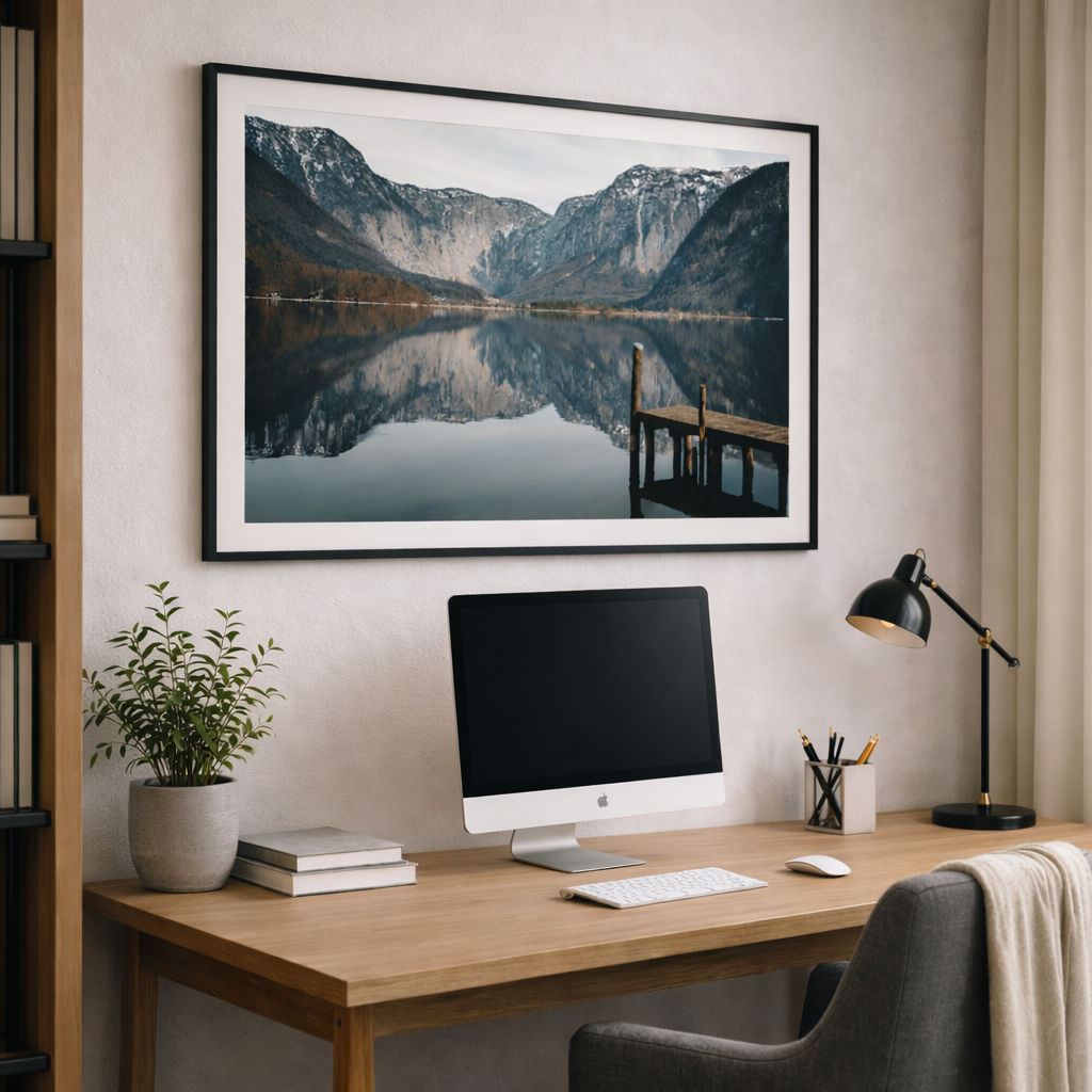 Hallstatt Obertraun Framed Fine Art Photography Print mockup 6