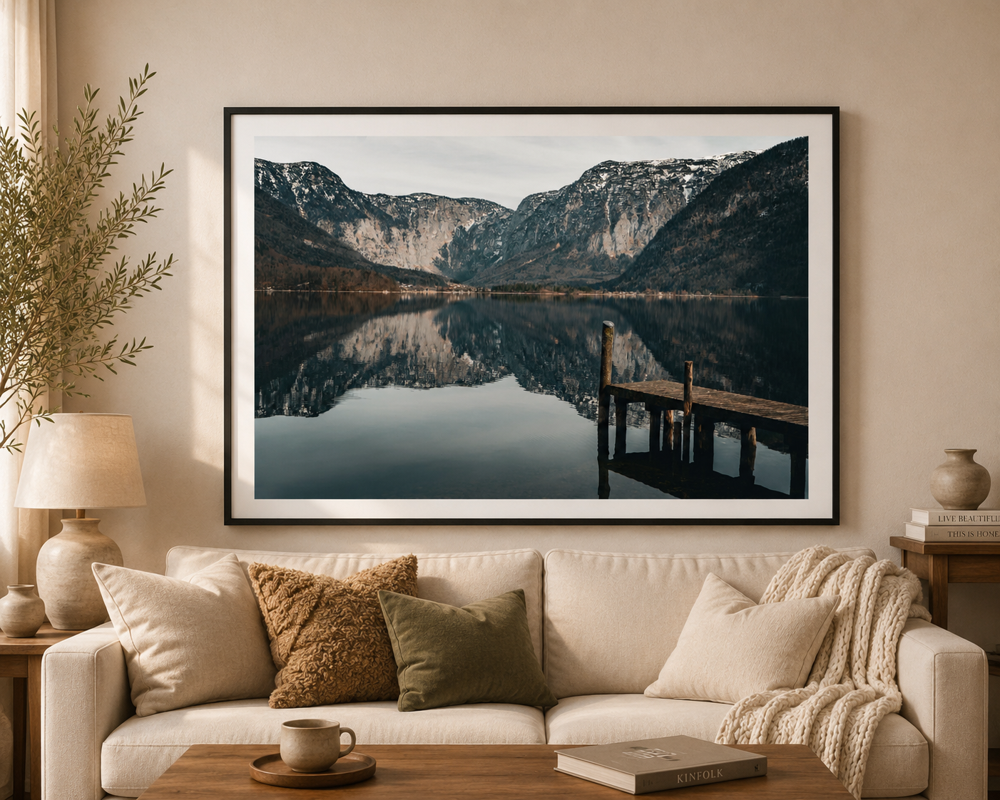 Hallstatt Obertraun Framed Fine Art Photography Print mockup 2