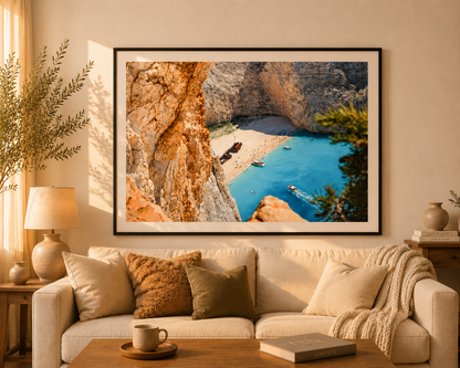 Zakynthos Framed Fine Art Photography Print mockup 1