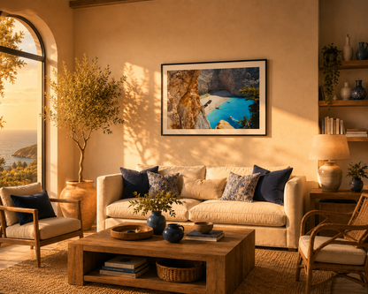 Zakynthos Framed Fine Art Photography Print mockup 2
