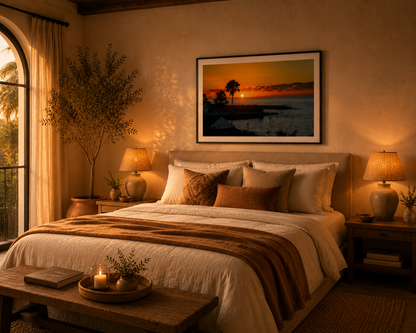 Sunset Tenerife Framed Fine Art Photography Print mockup 3