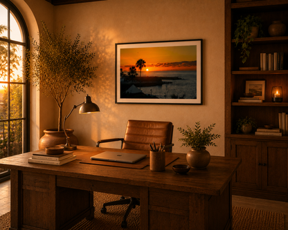 Sunset Tenerife Framed Fine Art Photography Print mockup 5