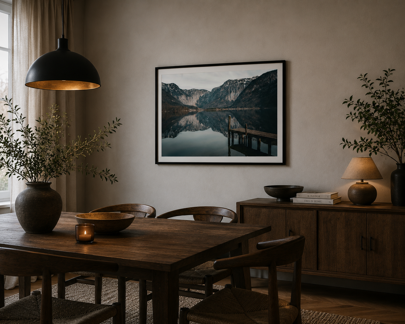 Hallstatt Obertraun Framed Fine Art Photography Print mockup 3