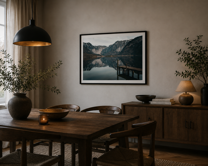 Hallstatt Obertraun Framed Fine Art Photography Print mockup 3