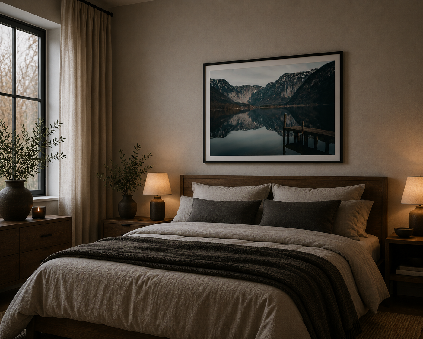 Hallstatt Obertraun Framed Fine Art Photography Print mockup 4
