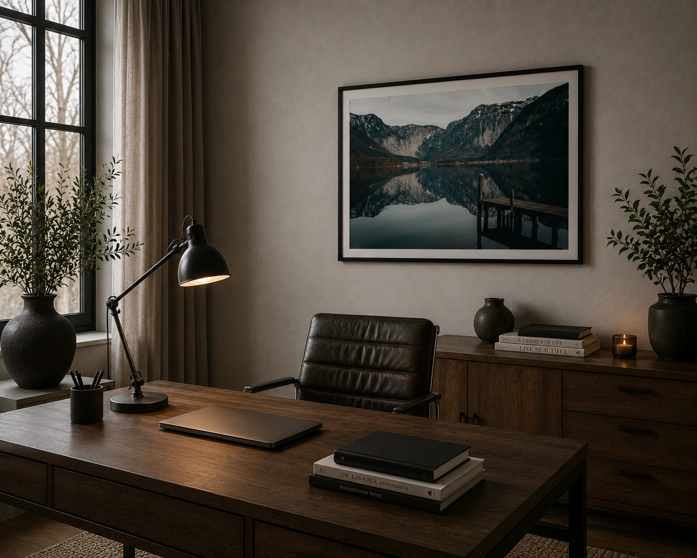 Hallstatt Obertraun Framed Fine Art Photography Print mockup 5