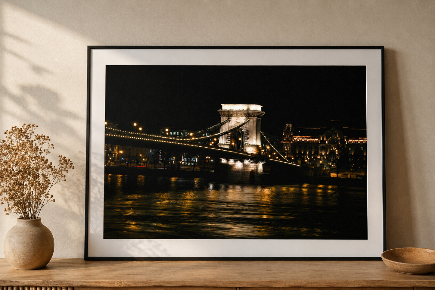 Budapest Bridge Framed Fine Art Photography Print hero image