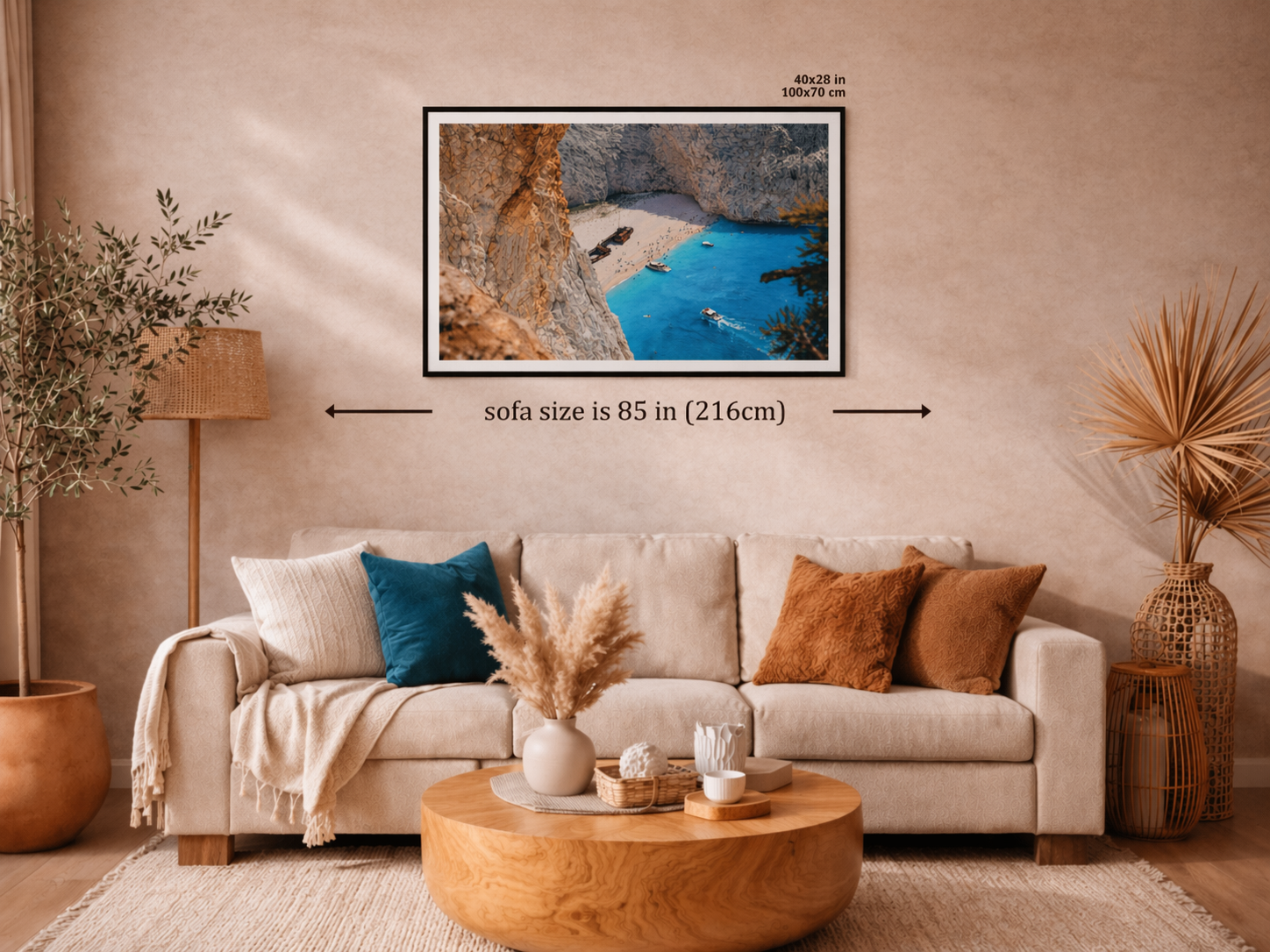 Zakynthos Framed Fine Art Photography Print mockup 4
