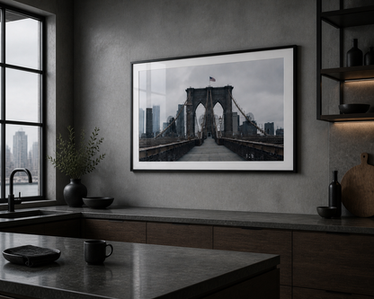 Brooklyn Bridge framed print mockup 3