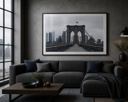 Brooklyn Bridge framed print mockup 4