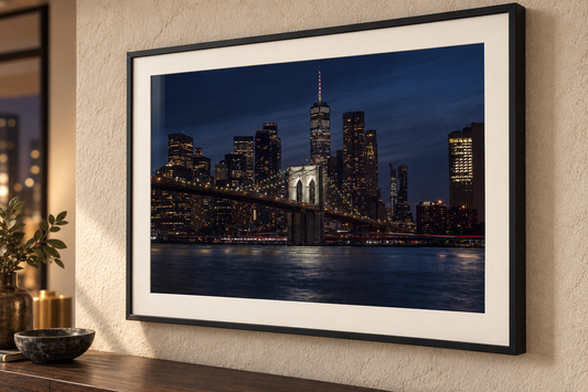 Brooklyn Bridge at Night, New York