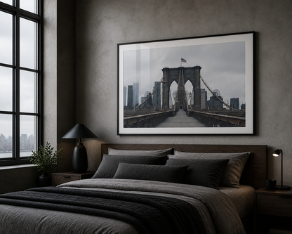 Brooklyn Bridge framed fine art print hero image