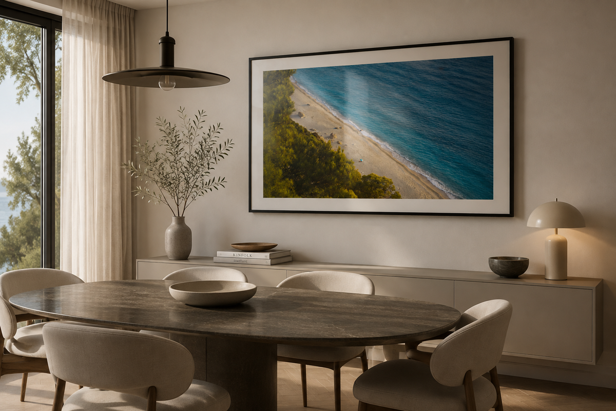 Lefkada framed print mockup 3