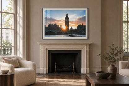 London Bridge and the Thames framed print detail