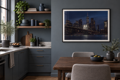 Brooklyn Bridge NY at Night mockup 2