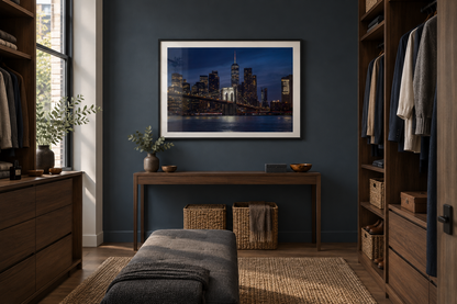 Brooklyn Bridge NY at Night mockup 4